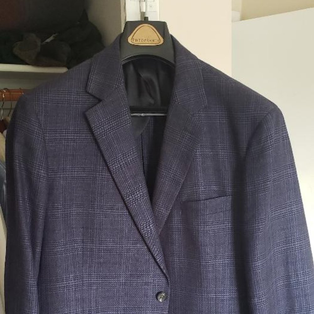 Charles Tyrwhitt Blue Black Check 46R